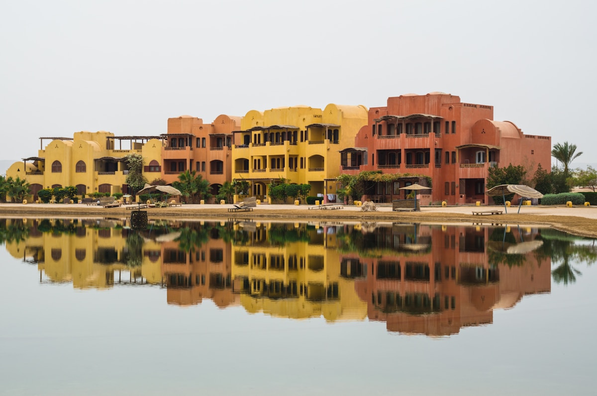 The lagoon waterfront at El Gouna's Abu Tig Marina