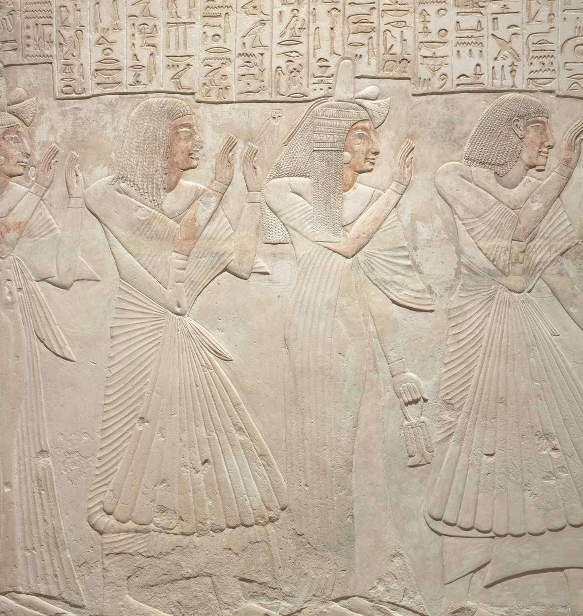 Painted tomb interior at Deir el-Medina showing New Kingdom agricultural afterlife scenes