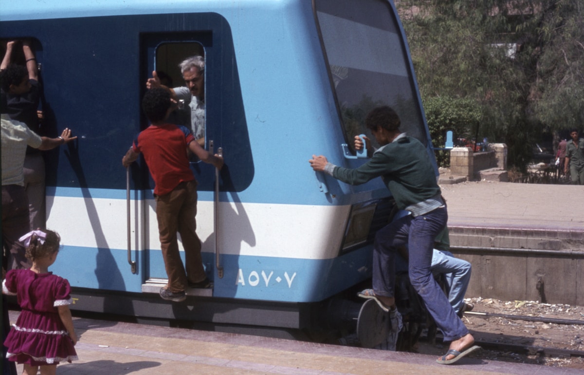 Overnight sleeper train at Cairo Railway Station